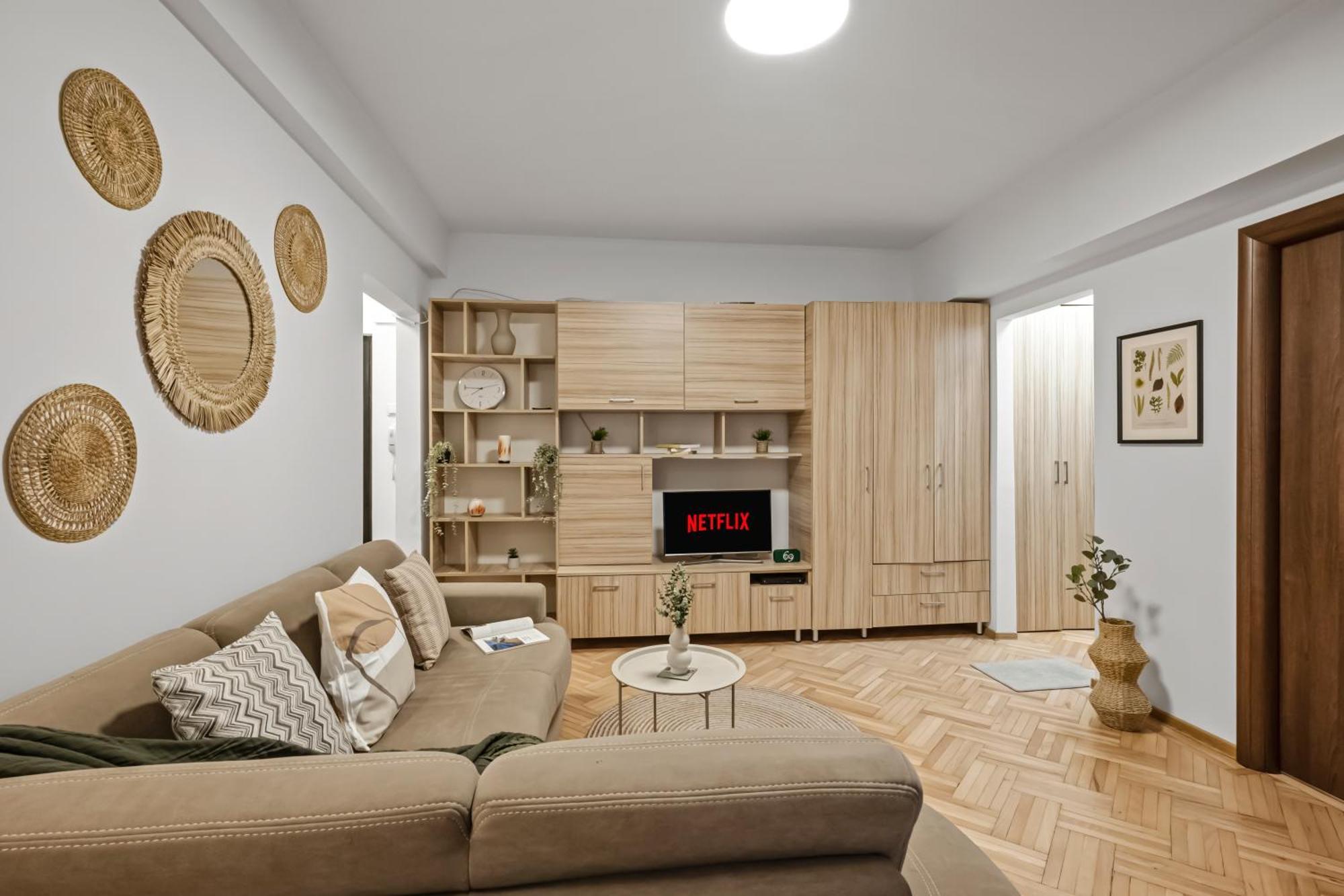 Earthy Escape - Central Apt With Balcony Bucharest Luaran gambar